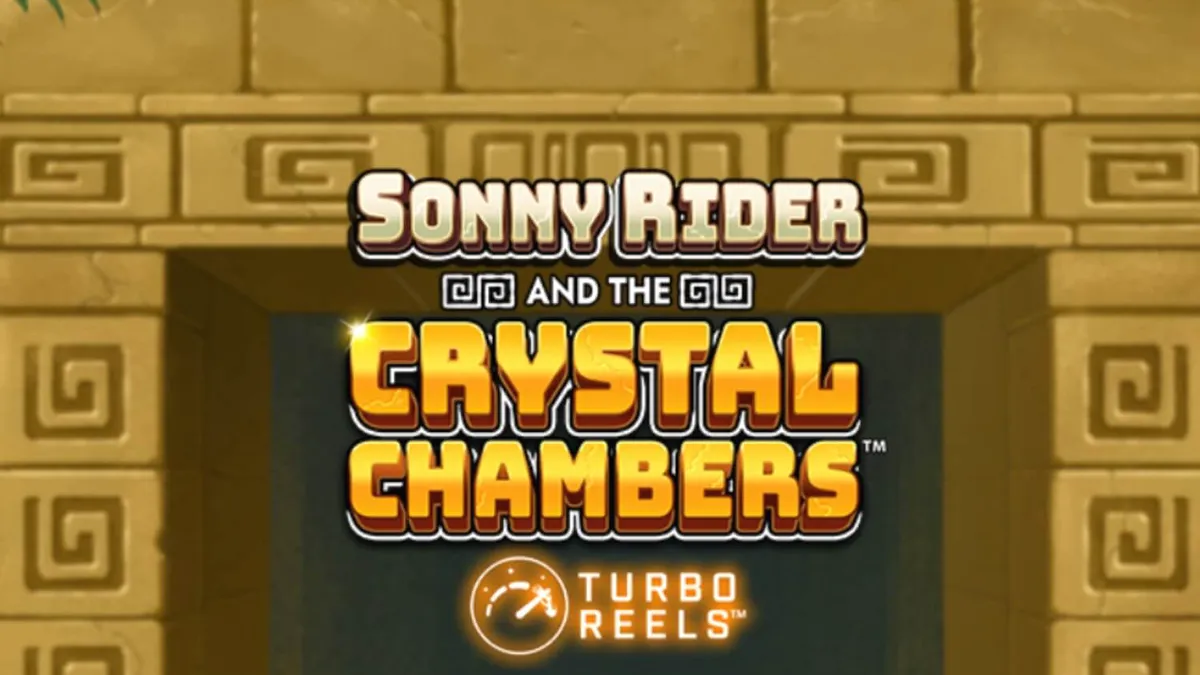 Cenário da selva com templos astecas e rolos do slot Sonny Rider & The Crystal Chambers